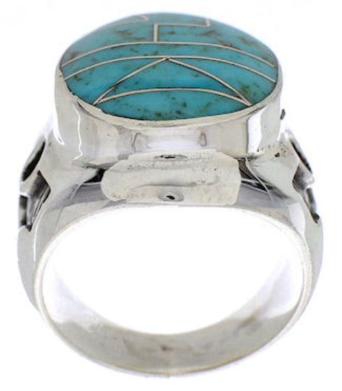 Genuine Sterling Silver Turquoise Southwest Ring Size 5-1/2 TX38627